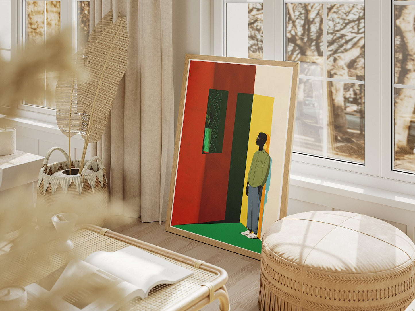 Minimalist Black Figure Poster | African American Illustration Wall Art