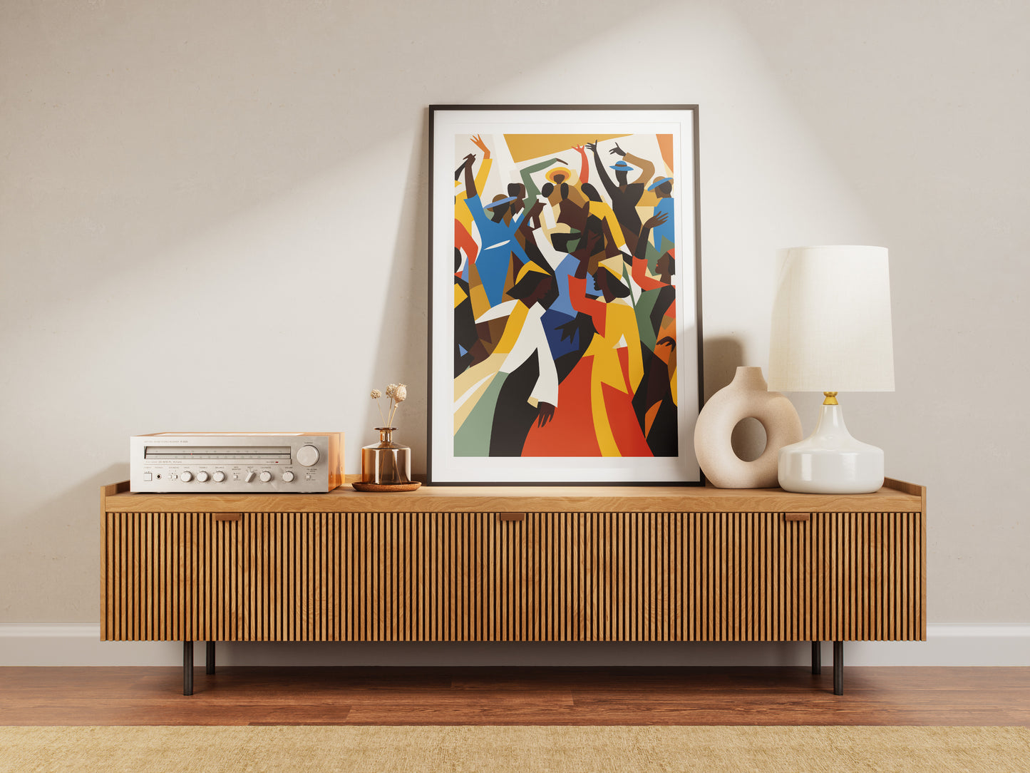 Vibrant African American Celebration Poster | Modern Abstract Cultural Art