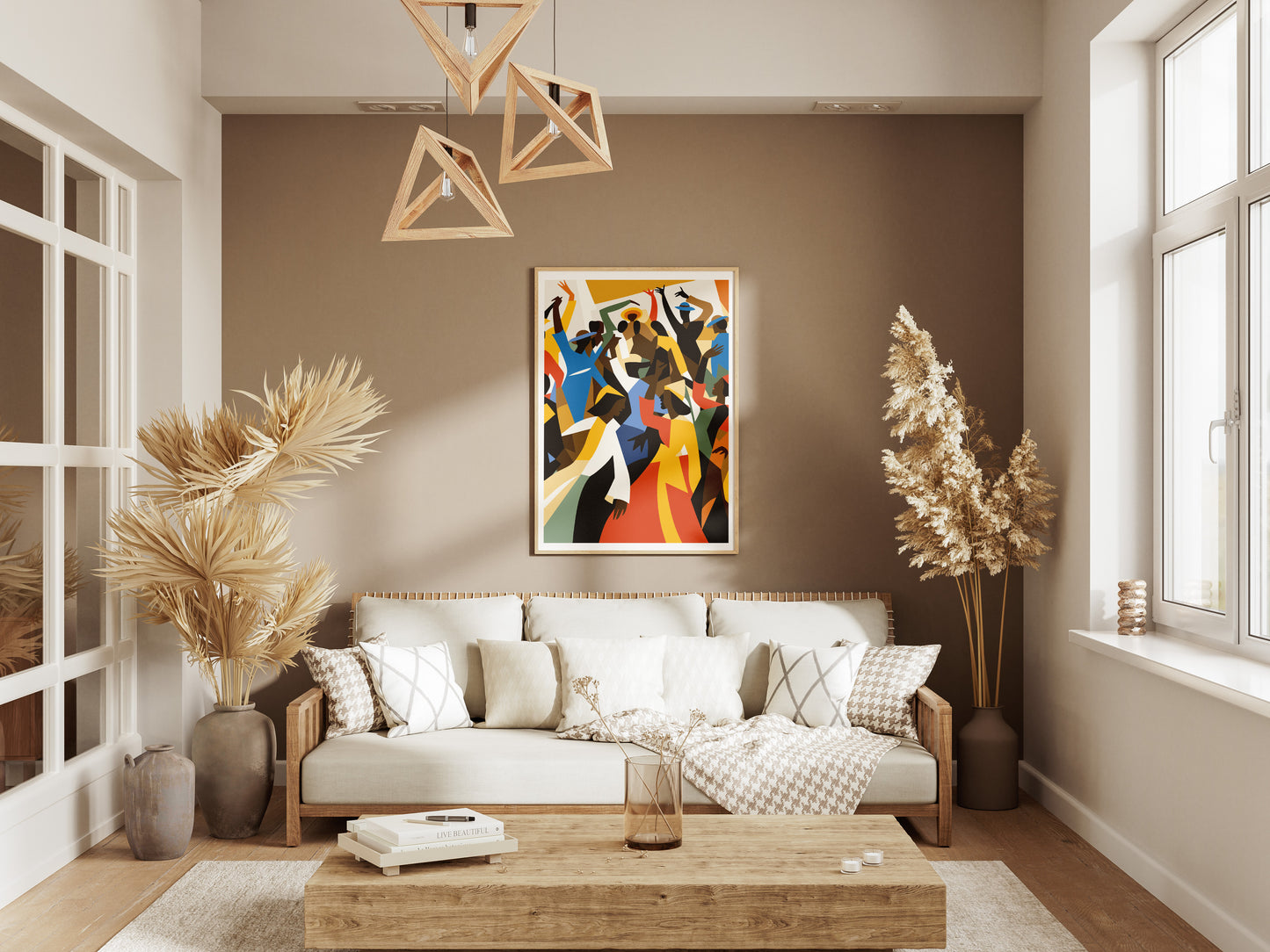 Vibrant African American Celebration Poster | Modern Abstract Cultural Art
