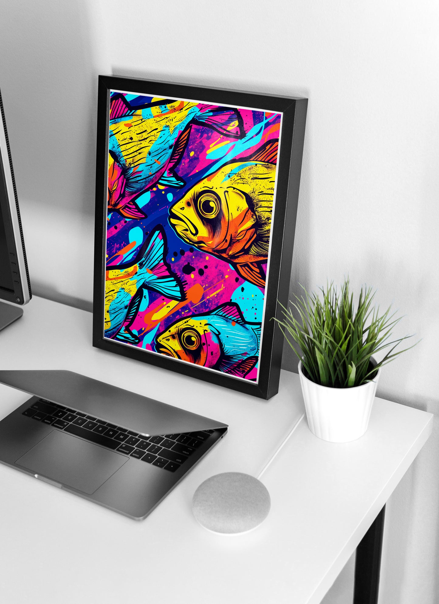 Retro Tropical Fish Poster | Gift for Fishermen and Dads