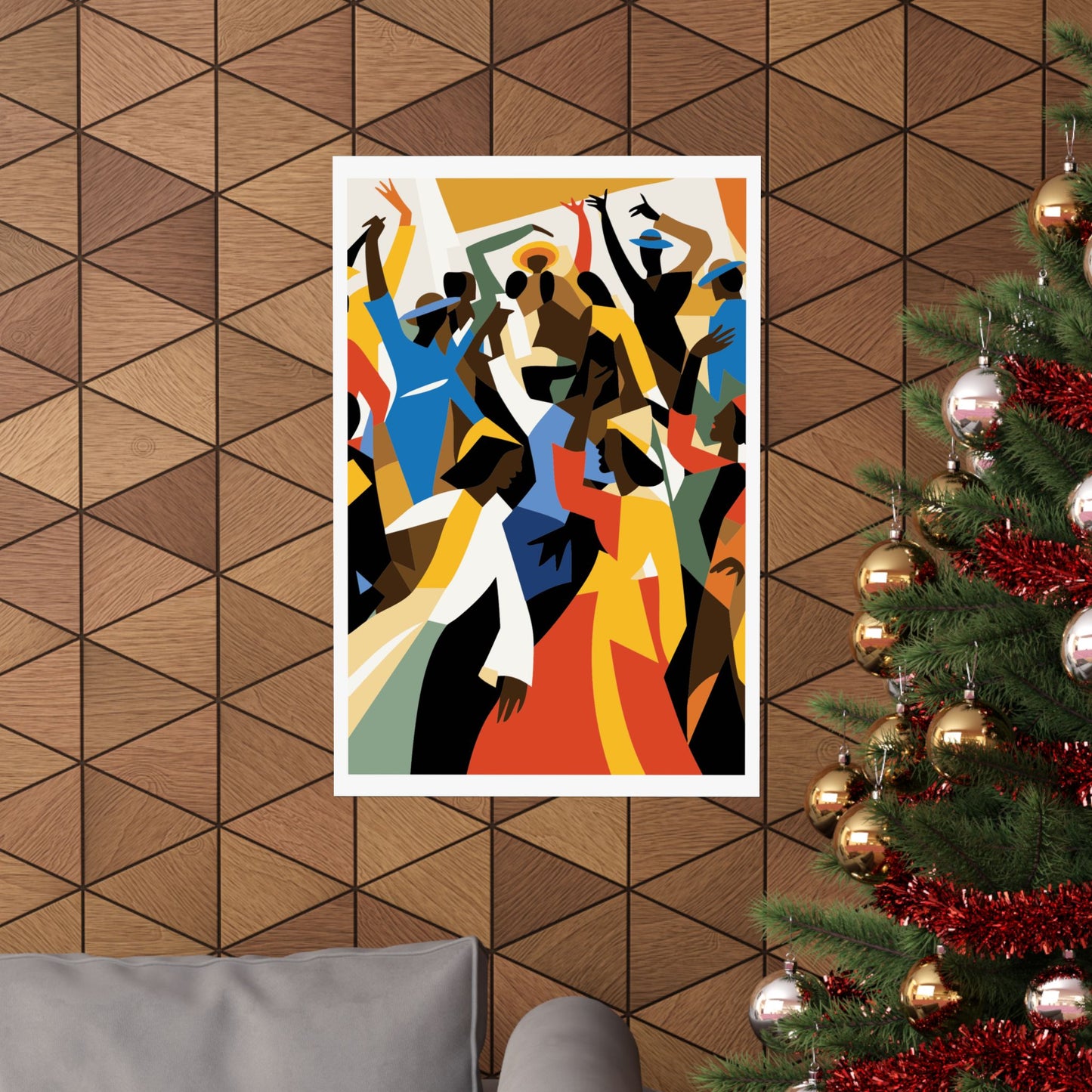 Colorful African American Abstract Art Print