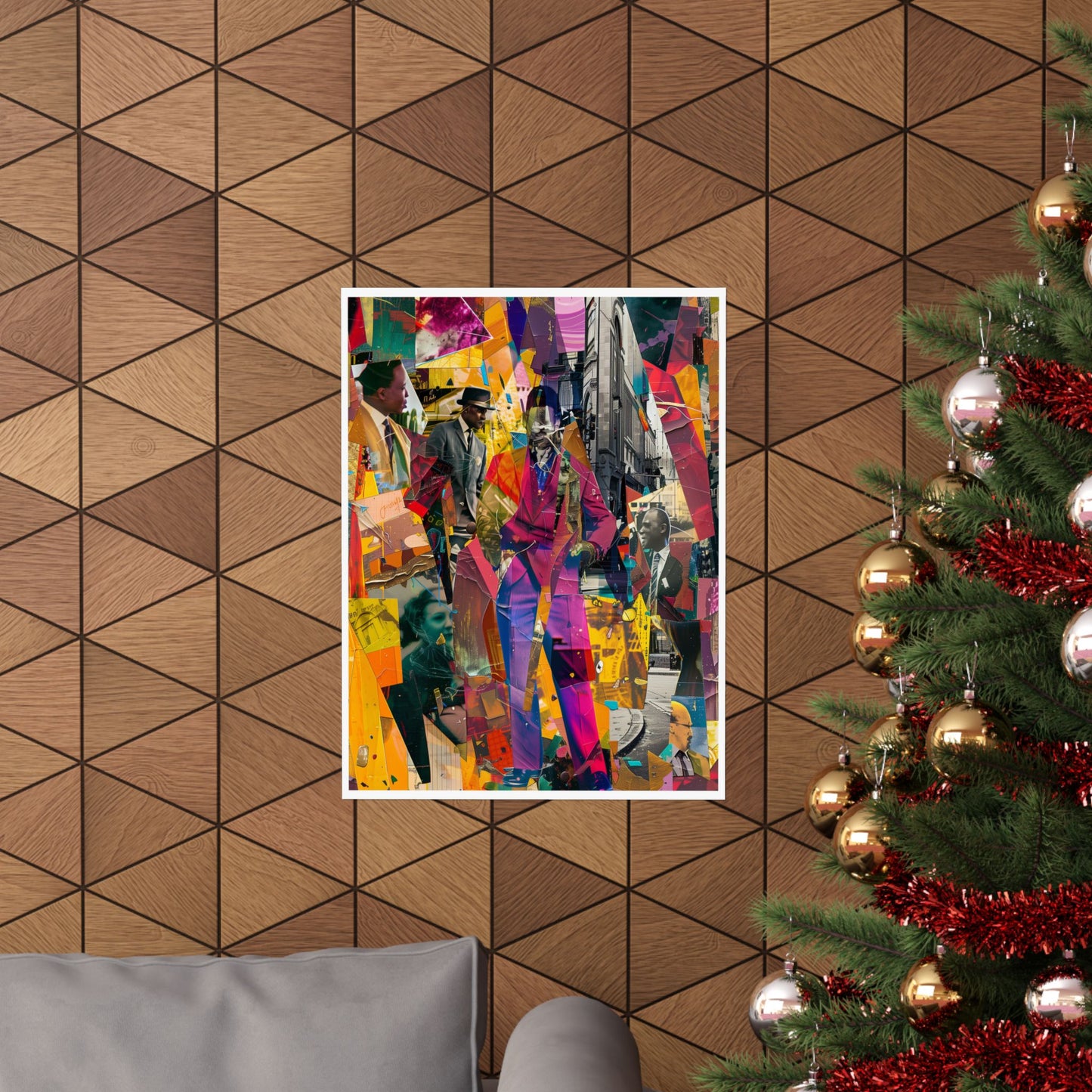 Urban Afro American Collage Poster | 20th Century Style Black Art Print