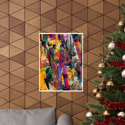 Urban Afro American Collage Poster | 20th Century Style Black Art Print