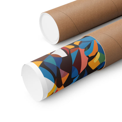 Abstract Faces Poster | African American Men in Cubist Style Wall Art