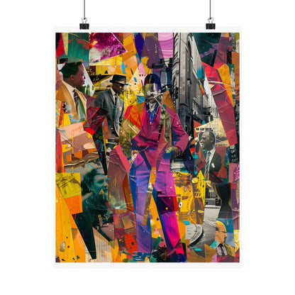 Urban Afro American Collage Poster | 20th Century Style Black Art Print