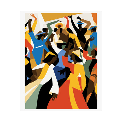 Colorful African American Abstract Art Print