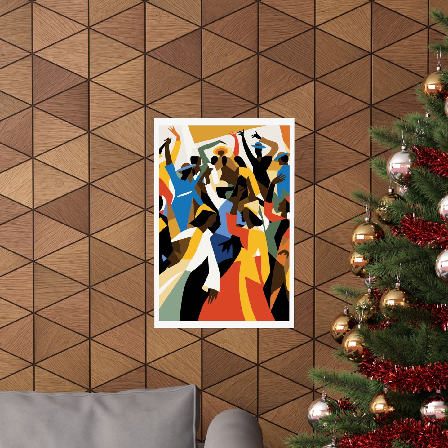 Colorful African American Abstract Art Print