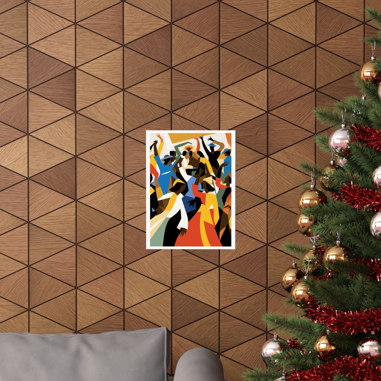 Colorful African American Abstract Art Print