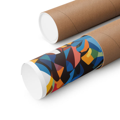 Abstract Faces Poster | African American Men in Cubist Style Wall Art