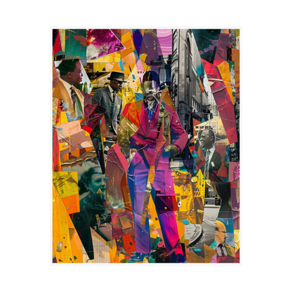 Urban Afro American Collage Poster | 20th Century Style Black Art Print