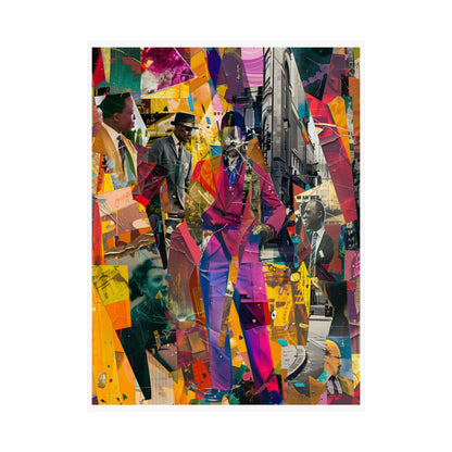 Urban Afro American Collage Poster | 20th Century Style Black Art Print