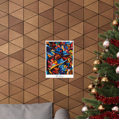 Abstract Faces Poster | African American Men in Cubist Style Wall Art