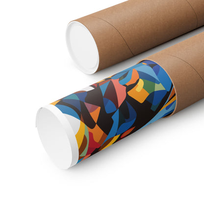 Abstract Faces Poster | African American Men in Cubist Style Wall Art