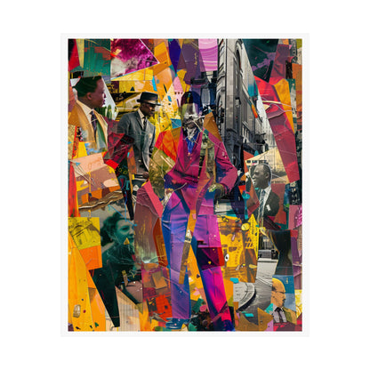 Urban Afro American Collage Poster | 20th Century Style Black Art Print