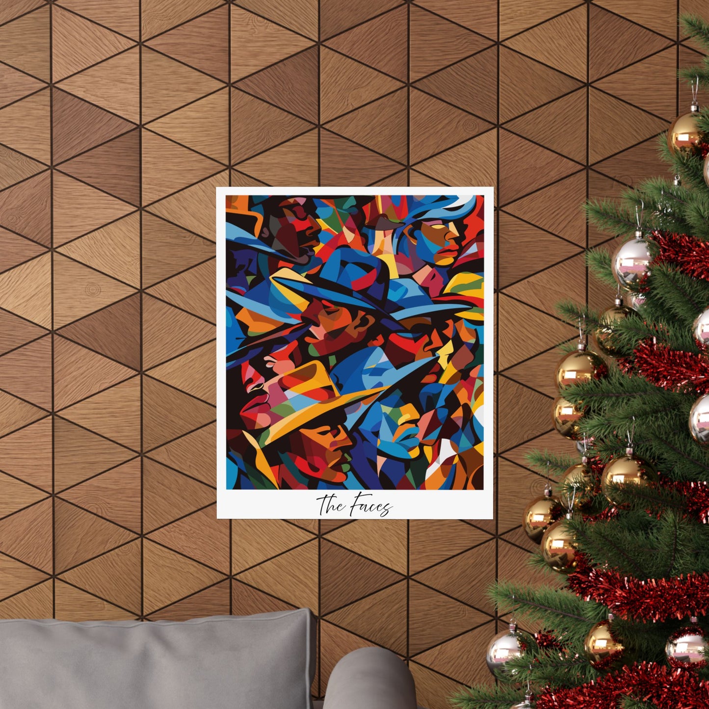 Abstract Faces Poster | African American Men in Cubist Style Wall Art