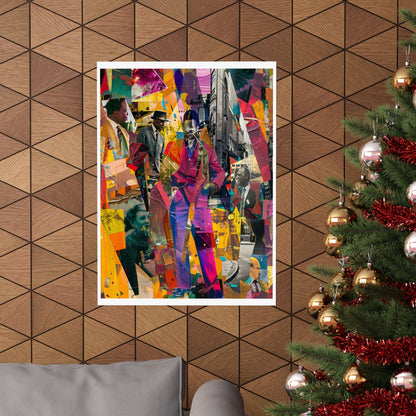 Urban Afro American Collage Poster | 20th Century Style Black Art Print