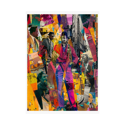 Urban Afro American Collage Poster | 20th Century Style Black Art Print