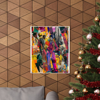 Urban Afro American Collage Poster | 20th Century Style Black Art Print