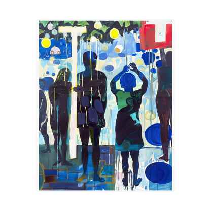Afro American Woman Poster | Abstract Oil Style Cultural Wall Art