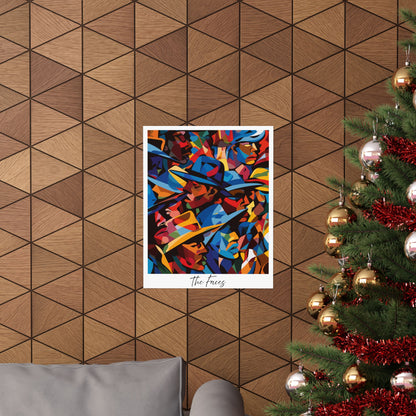 Abstract Faces Poster | African American Men in Cubist Style Wall Art