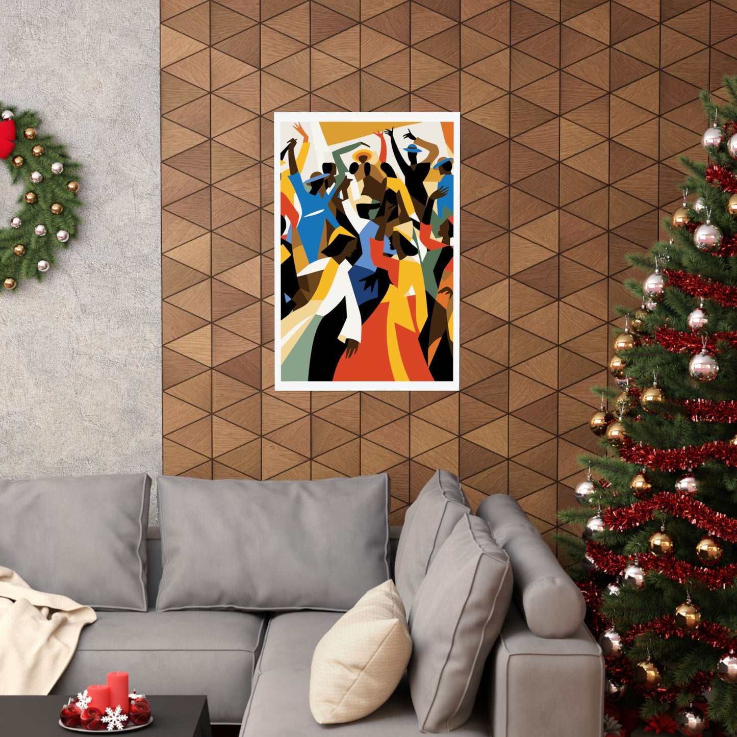 Colorful African American Abstract Art Print