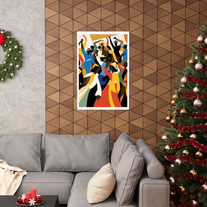 Colorful African American Abstract Art Print