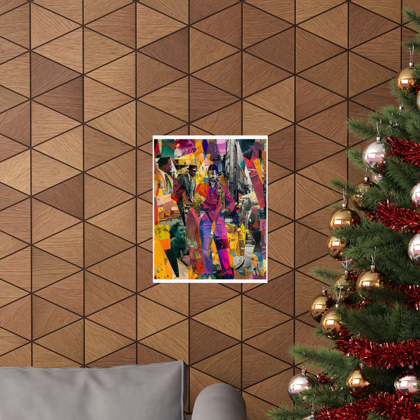 Urban Afro American Collage Poster | 20th Century Style Black Art Print