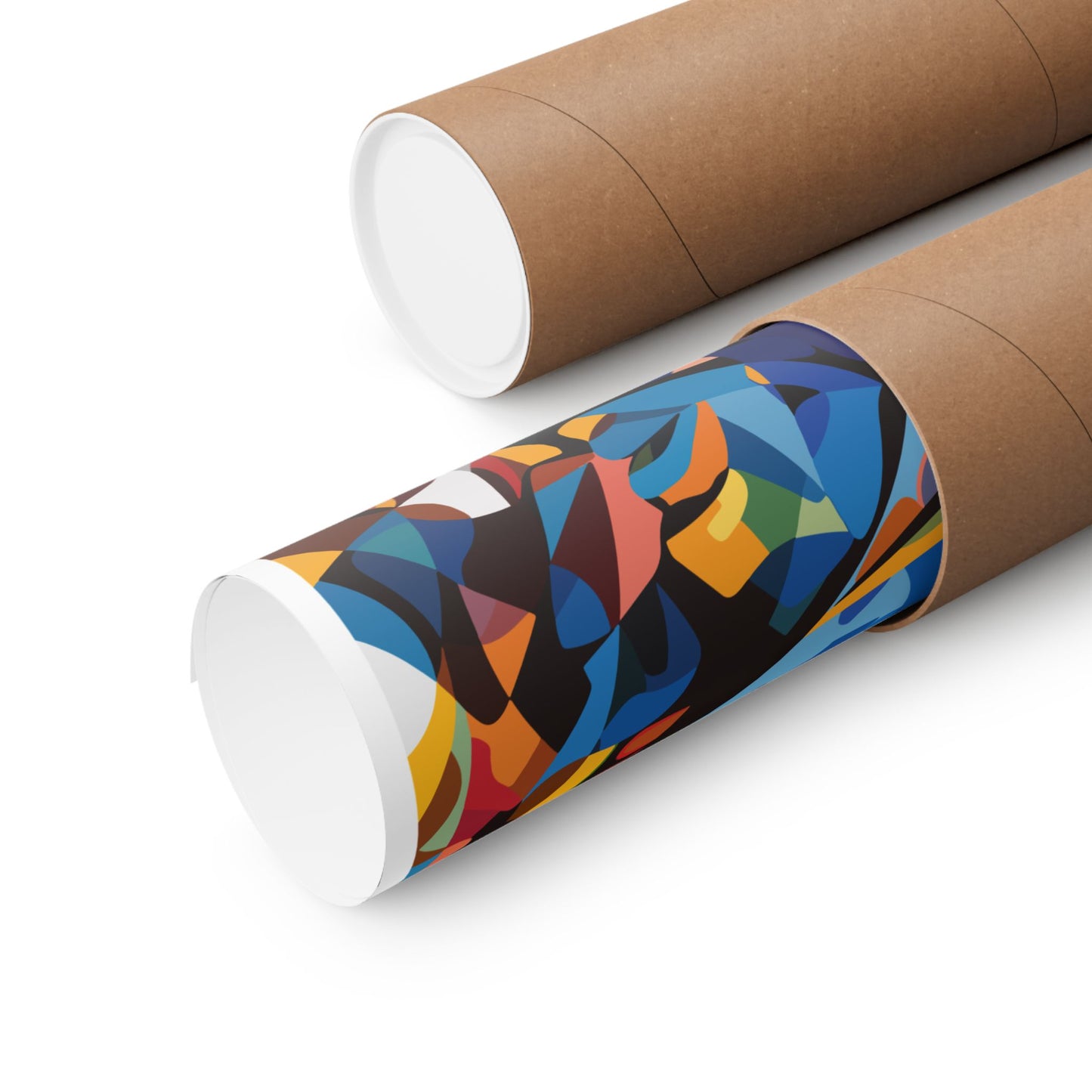 Abstract Faces Poster | African American Men in Cubist Style Wall Art