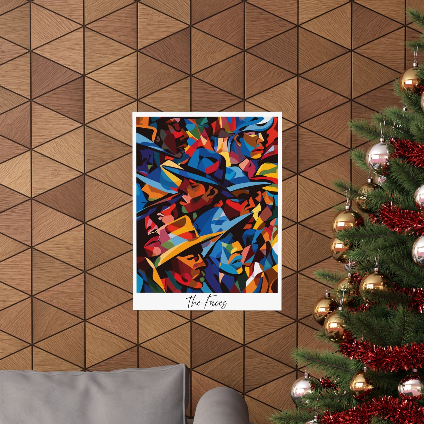 Abstract Faces Poster | African American Men in Cubist Style Wall Art
