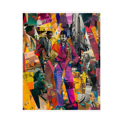Urban Afro American Collage Poster | 20th Century Style Black Art Print