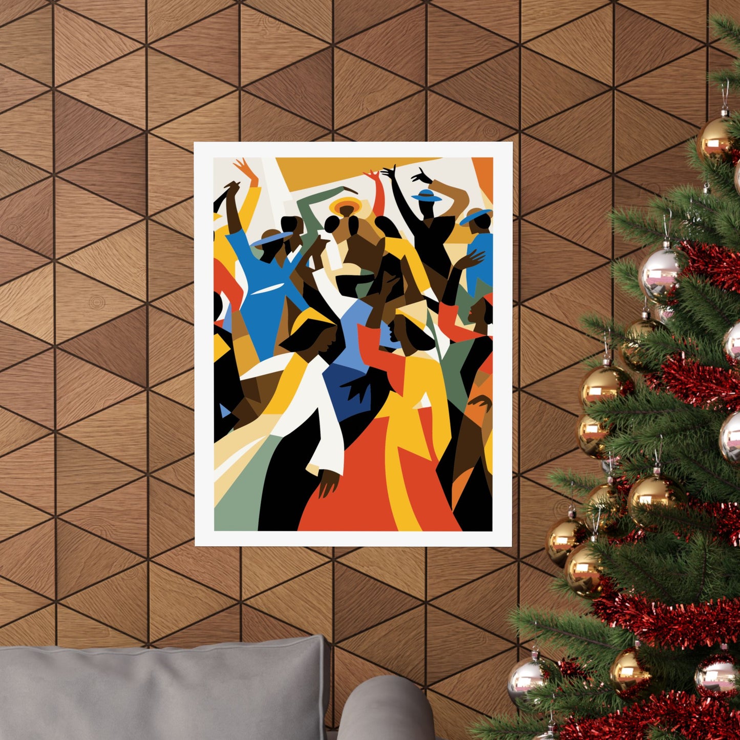 Colorful African American Abstract Art Print