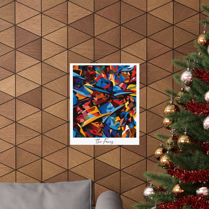 Abstract Faces Poster | African American Men in Cubist Style Wall Art