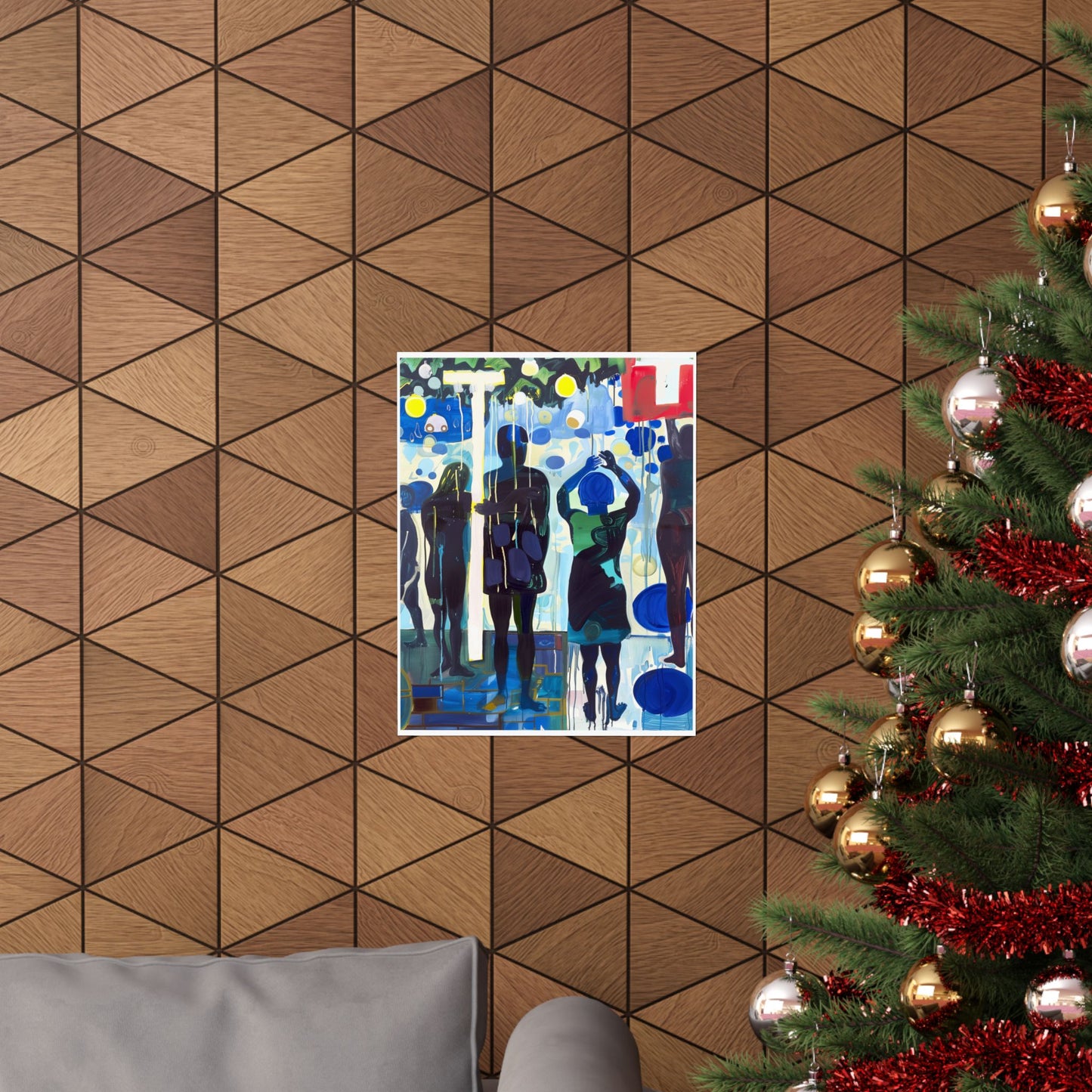 Afro American Woman Poster | Abstract Oil Style Cultural Wall Art