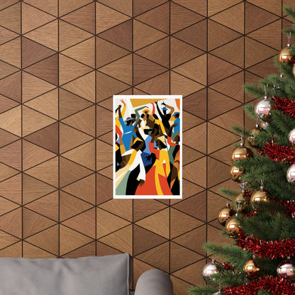 Colorful African American Abstract Art Print