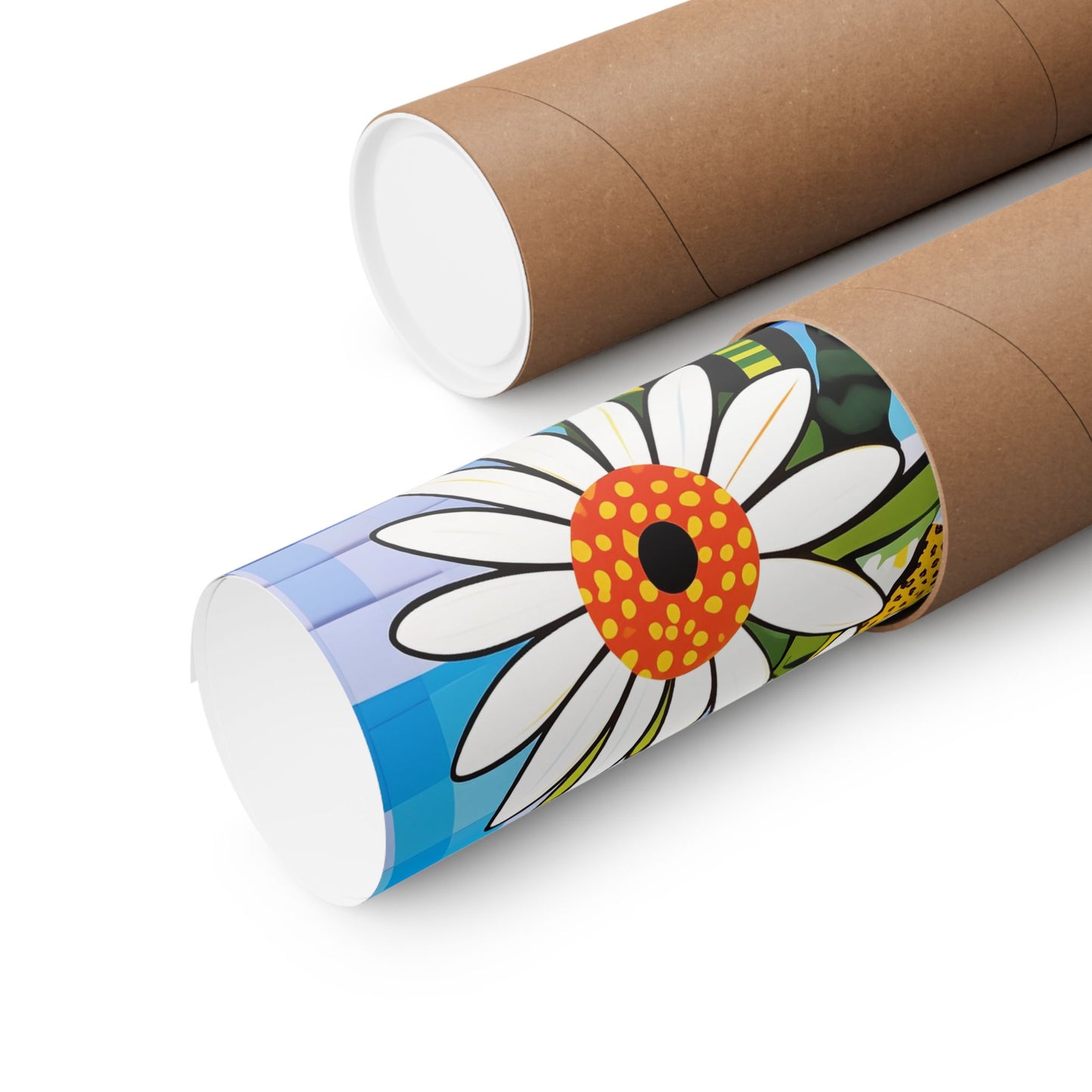 Bold Daisy Flower Poster | Colorful African American Inspired Floral Art