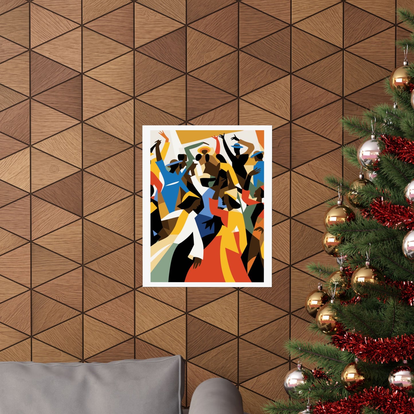 Colorful African American Abstract Art Print
