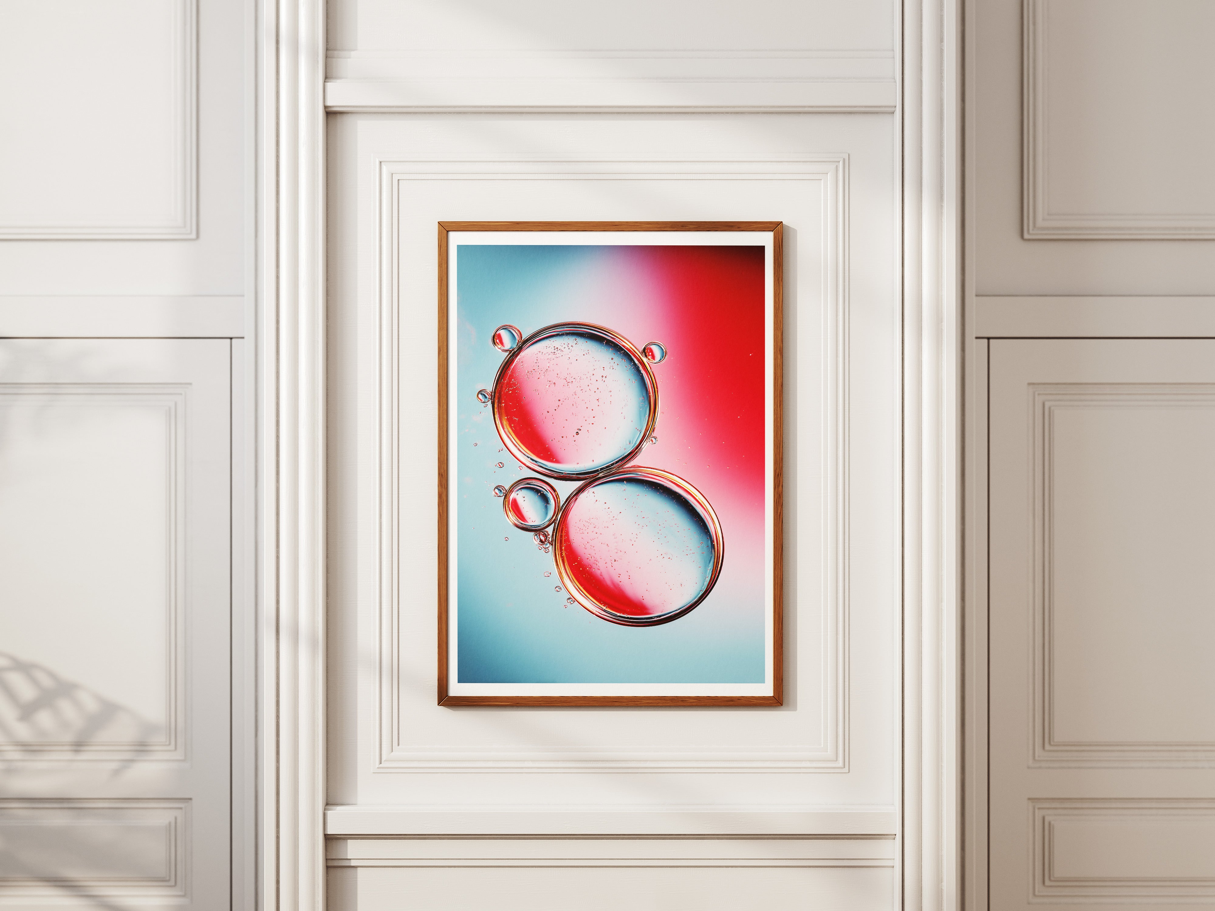 Abstract Bubbles Poster | Minimal Liquid Art Print