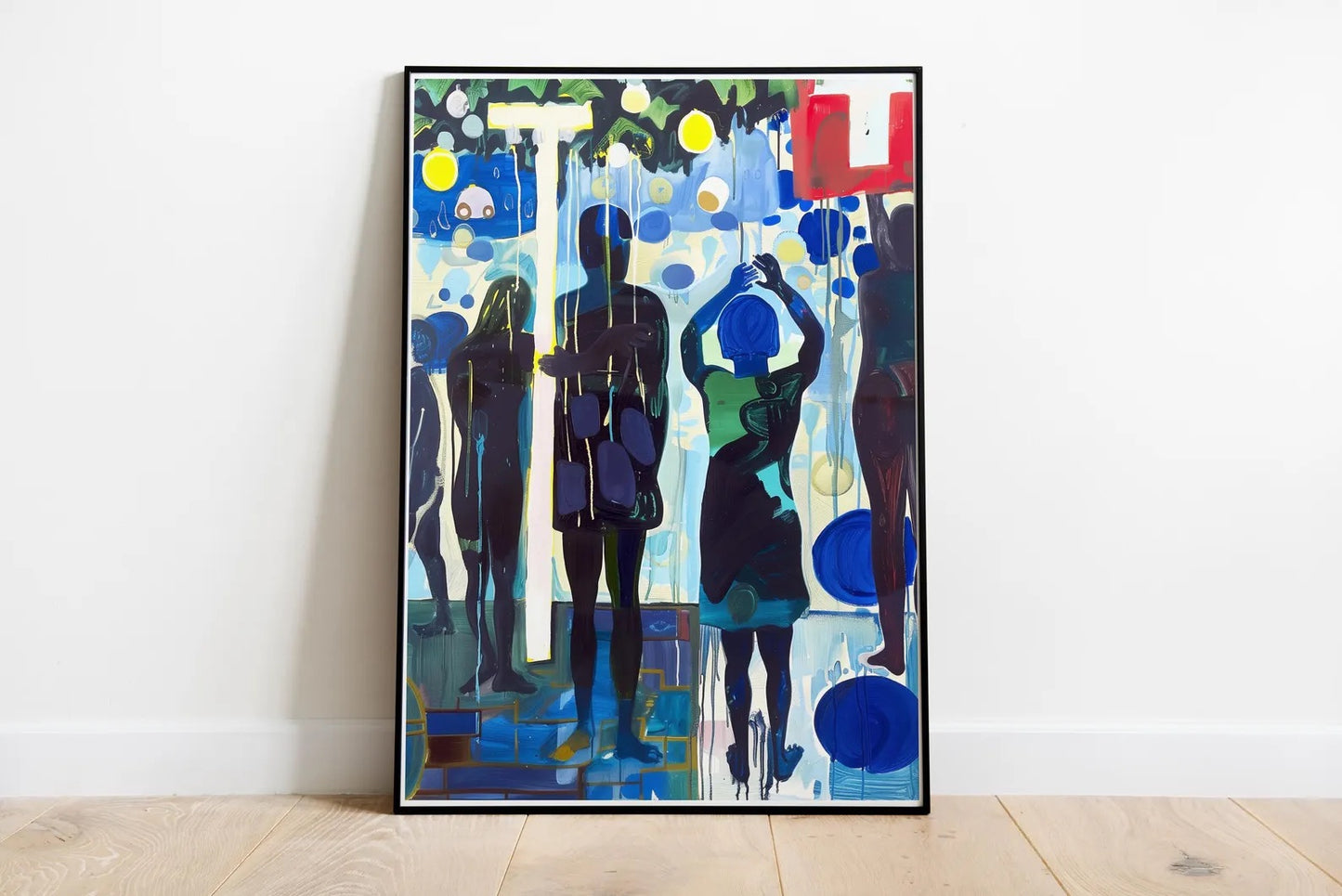 Afro American Woman Poster | Abstract Oil Style Cultural Wall Art