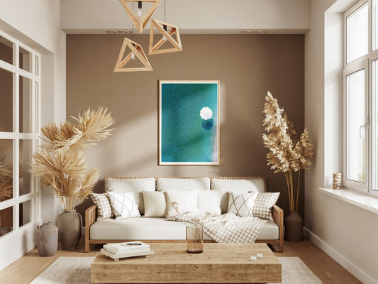 Minimalist Beach Poster | Serene Coastal Wall Art for Relaxing Home Decor