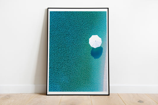 Minimalist Beach Poster | Serene Coastal Wall Art for Relaxing Home Decor
