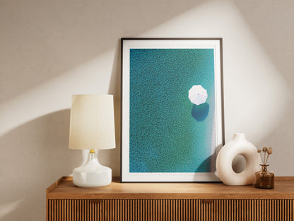 Minimalist Beach Poster | Serene Coastal Wall Art for Relaxing Home Decor