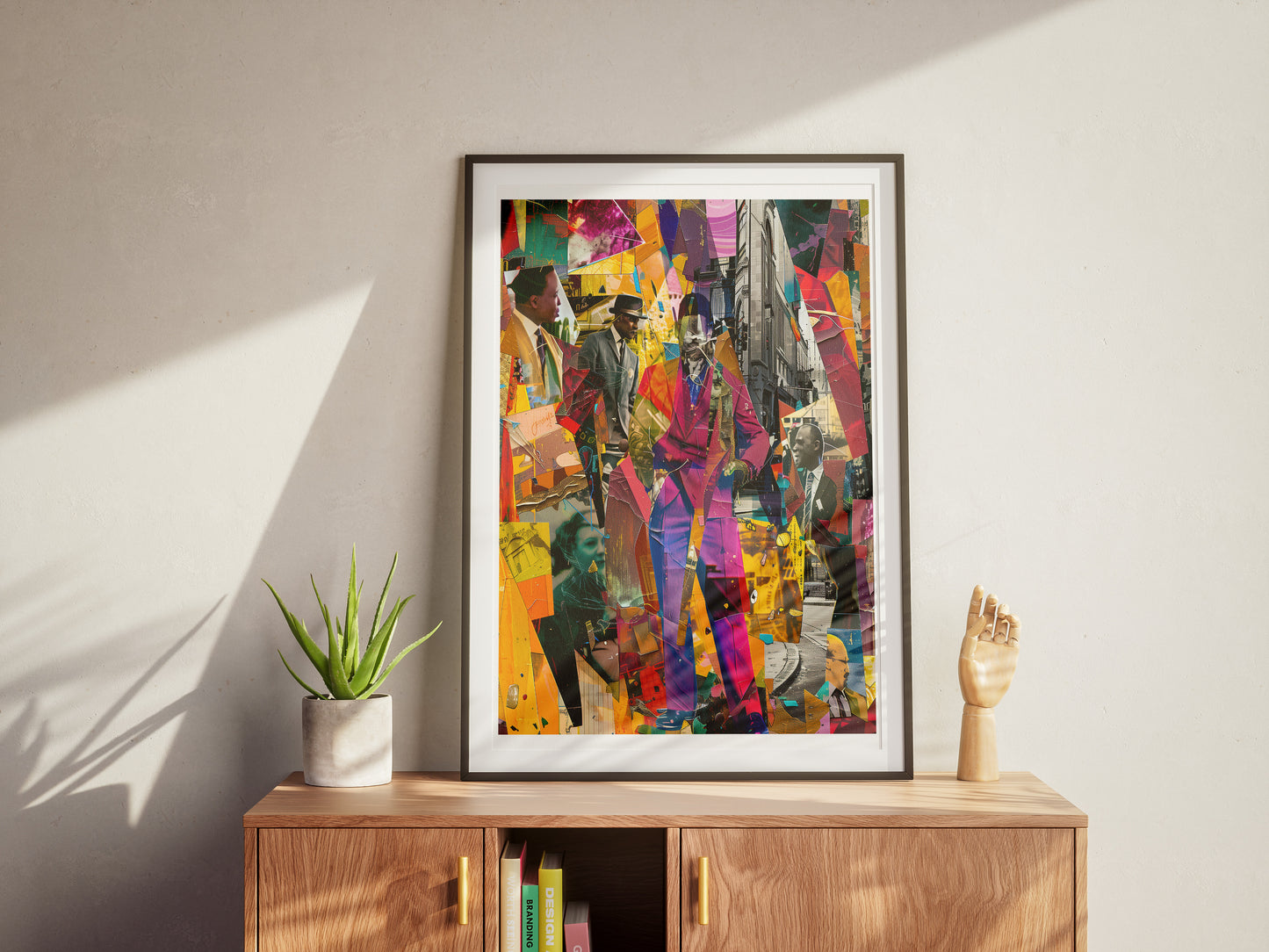 Urban Afro American Collage Poster | 20th Century Style Black Art Print