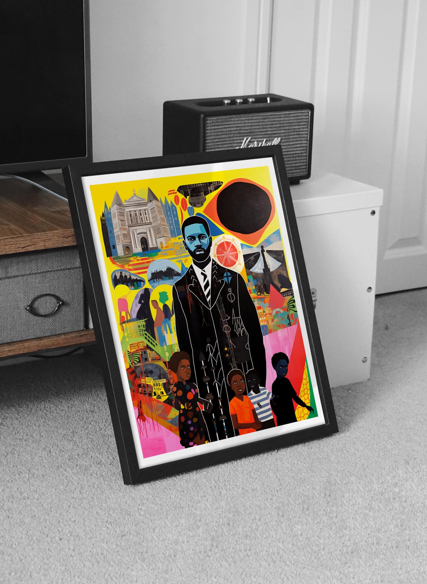 Black Heritage Wall Art | Afrocentric Leadership and History Inspired Figurative Poster
