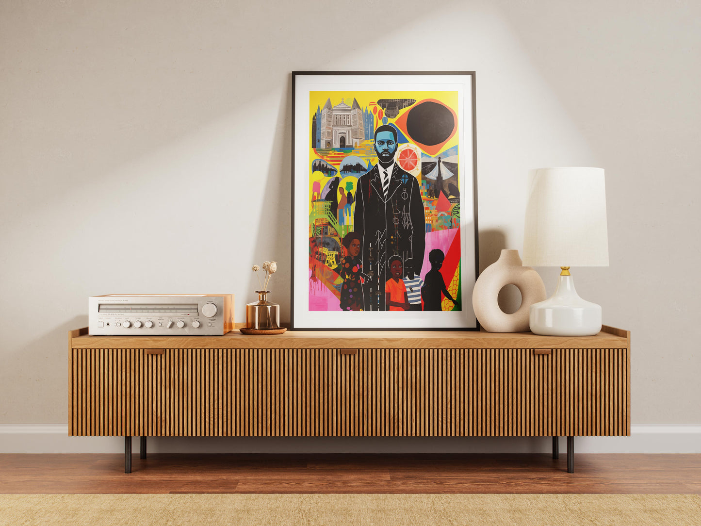Black Heritage Wall Art | Afrocentric Leadership and History Inspired Figurative Poster