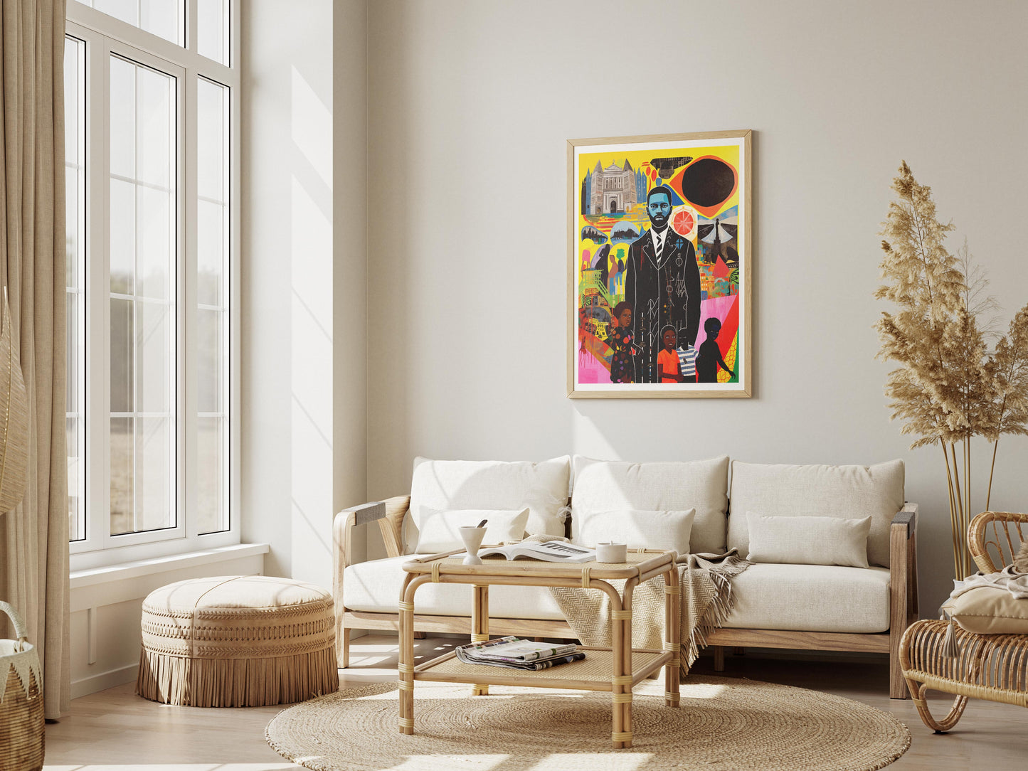 Black Heritage Wall Art | Afrocentric Leadership and History Inspired Figurative Poster