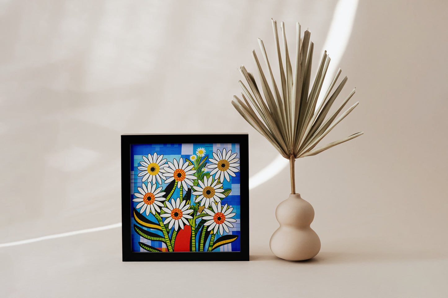 Bold Daisy Flower Poster | Colorful African American Inspired Floral Art