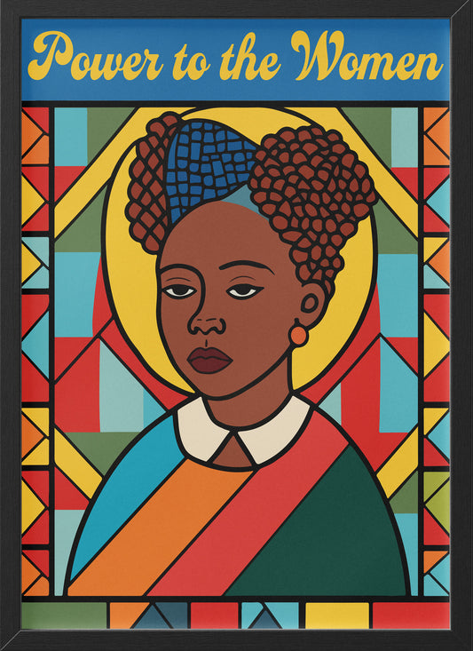 Power to the Women Poster | Feminist African American Art Print