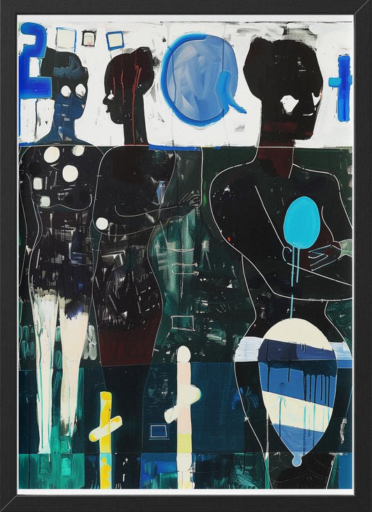 Figurative Expressionist Poster | Bold Contemporary Black Woman Art Print