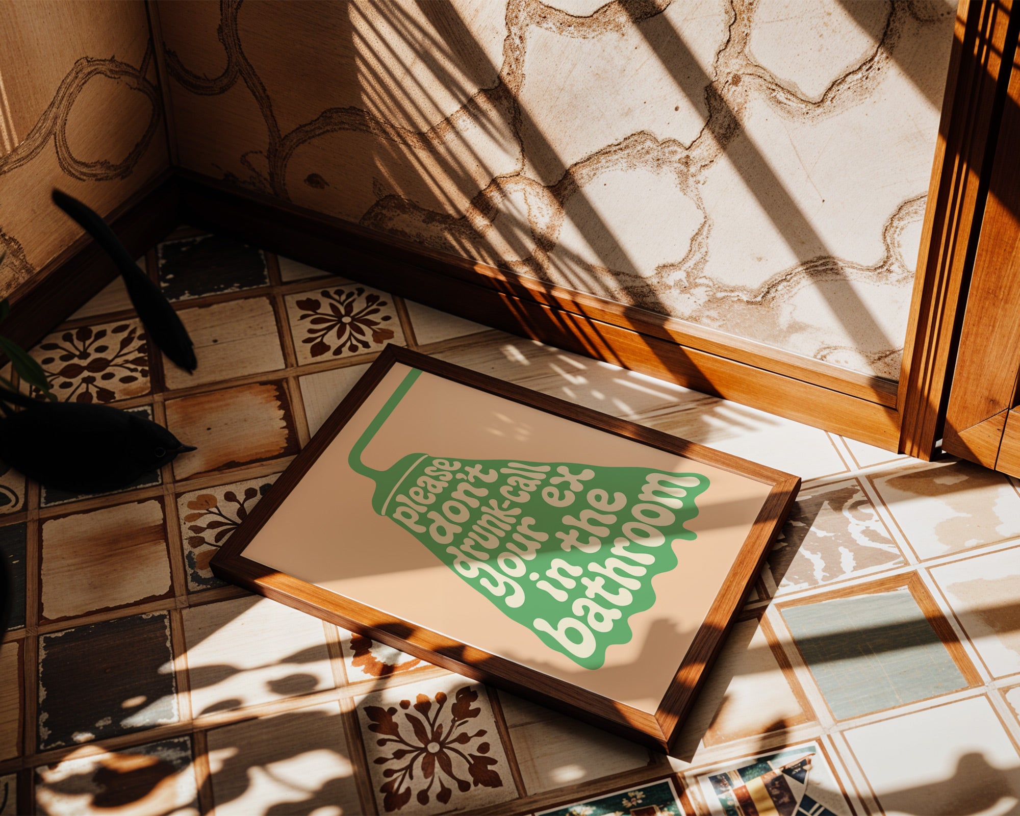 Please Don’t Drunk-Call Your Ex | Funny Bathroom Poster