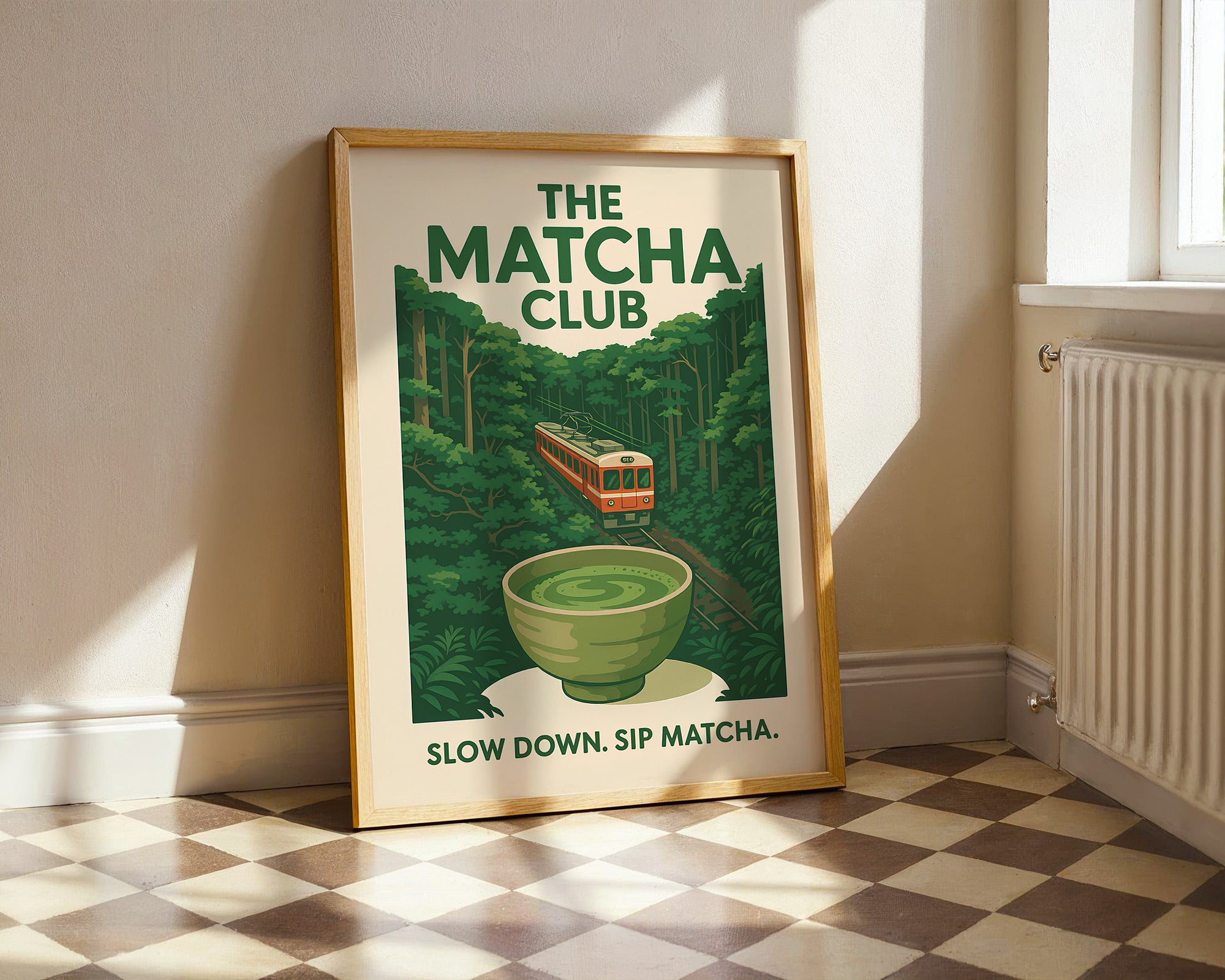 Matcha Club Poster | Japanese Tea Wall Art